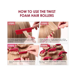 Curly Sponge Flex Hair Rollers PU 269(10pcs)- al basel cosmetics