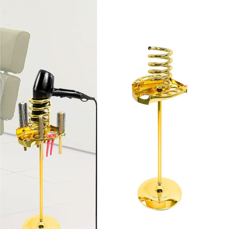 Hair Dryer Holding Stand Gold - al basel cosmetics