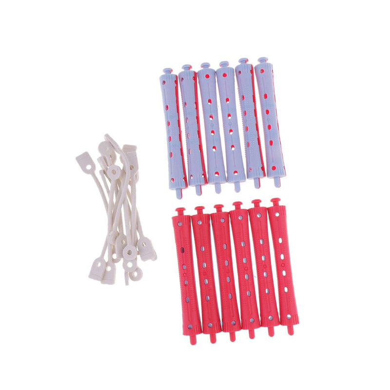 Plastic Rollers for Hair Curling 12 pcs (PC 951) - al basel cosmetics