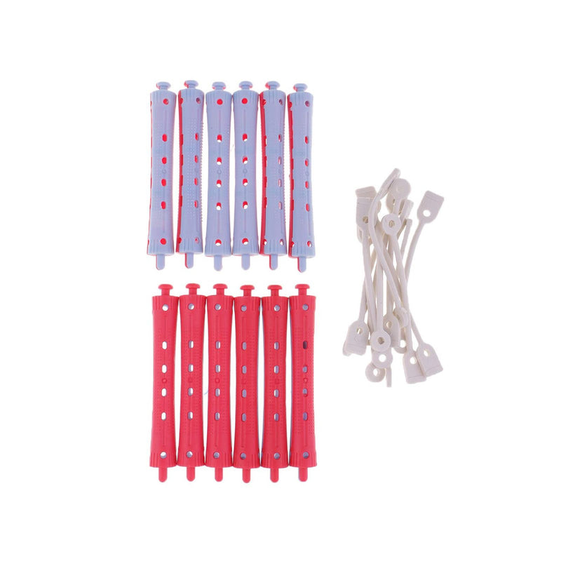 Plastic Rollers for Hair Curling 12 pcs (PC 951) - al basel cosmetics
