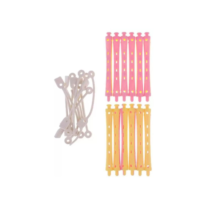 Plastic Rollers for Hair Curling 12 pcs (PC 949) - al basel cosmetics