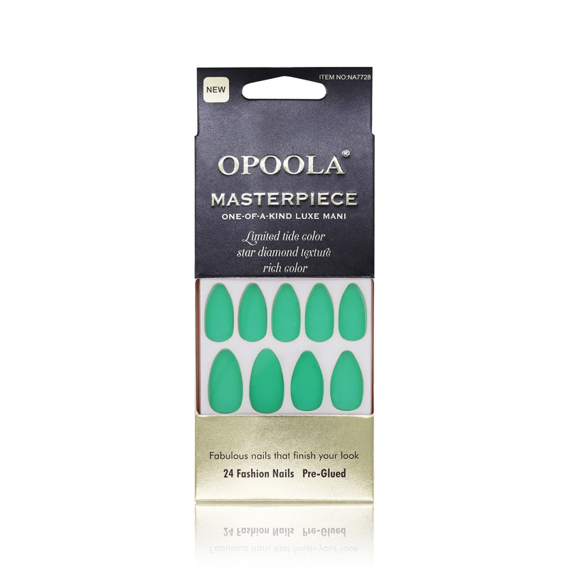 Opoola Pre Glued Fashion Nail Extension Nail Tips 24 Pieces - nail tips - al basel cosmetics