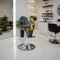 Professional Black & Gold Salon Kids Hair Cutting Chair