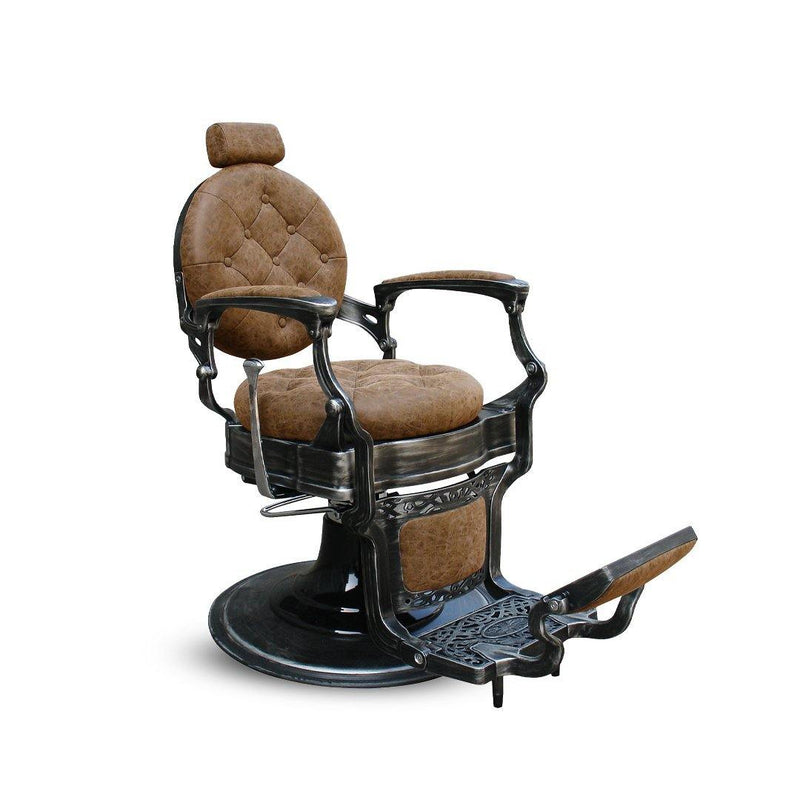 Barber Chair Old Brown for Hair Cutting - Albasel cosmetics