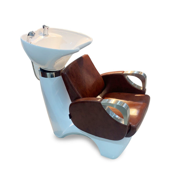 Salon Hair Washing Chair Shine Brown Albasel cosmetics