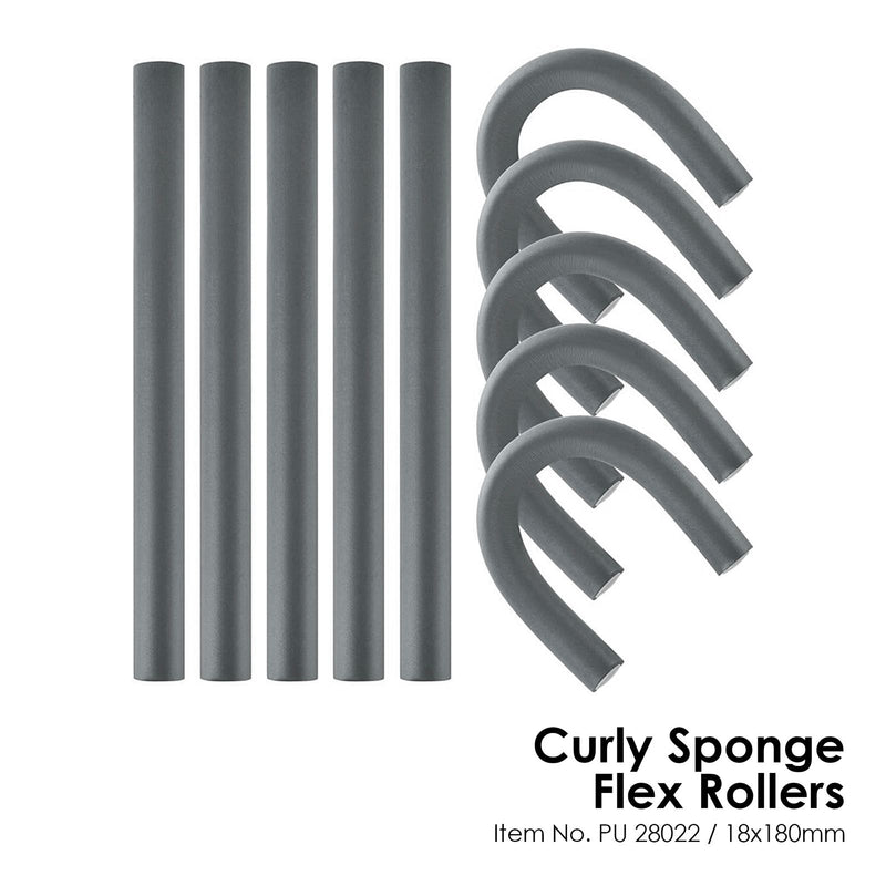 Curly Sponge Flex Hair Rollers PU 280(10pcs) -al basel cosmetics