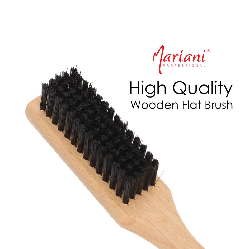 Mariani WB 954 Wooden Flat Brush - al basel cosmetics
