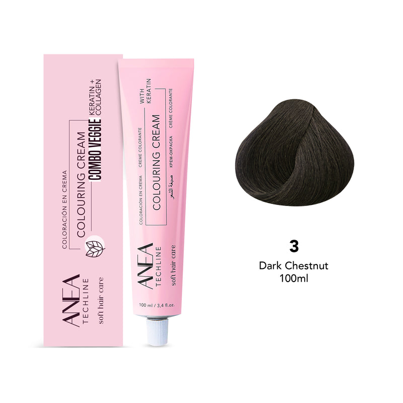 Anea Colouring Cream 100ml 3 Dark Chestnut - albasel cosmetics