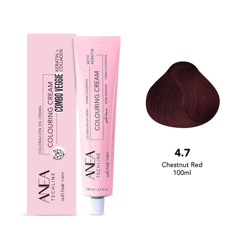 Anea Colouring Cream 100ml 4.7 Chestnut Red - albasel cosmetics