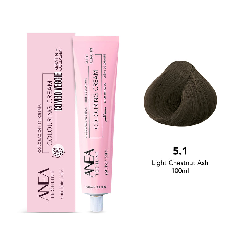 Anea Colouring Cream 100ml 5.1 Light Chestnut Ash - albasel cosmetics