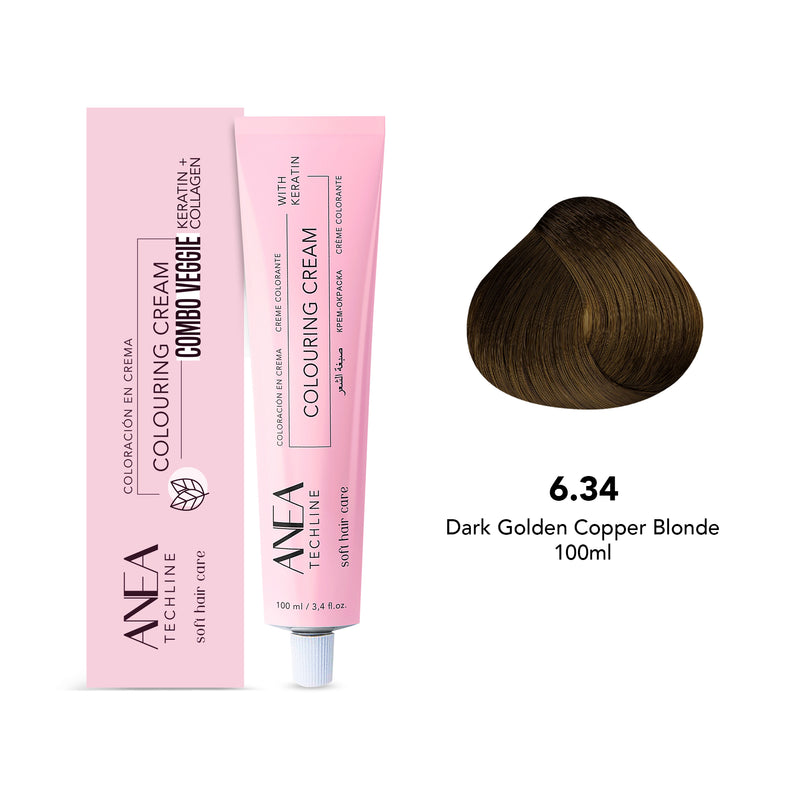 Anea Colouring Cream 100ml 6.34 Dark Blonde Copper - albasel cosmetics