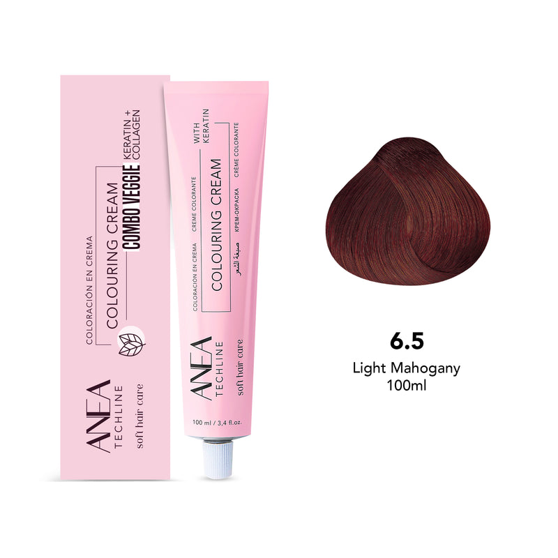 Anea Colouring Cream 100ml 6.5 Light Mahogany - albasel cosmetics