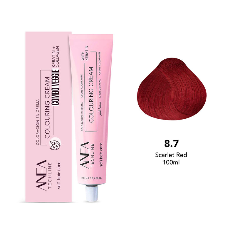 Anea Colouring Cream 100ml 8.7 Scarlet Red - Albasel Cosmetics