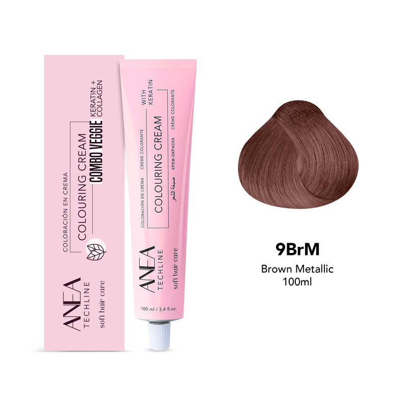 Anea Colouring Cream 100ml 9BrM Brown Metallic - albasel cosmetics
