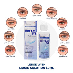 Beauty Contact Lense with Lense Solution - Al basel cosmetics