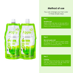 Apple Ammonia Free Black Beard & Hair Dye - apple hair dye - albasel cosmetics