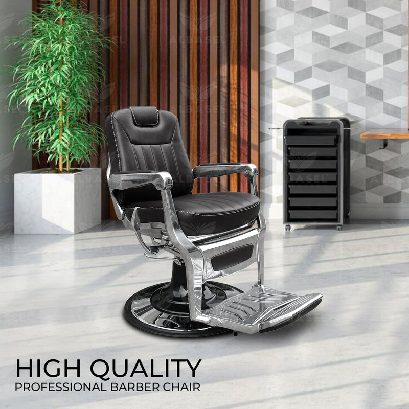 Professional Barber Gents Cutting Chair Black