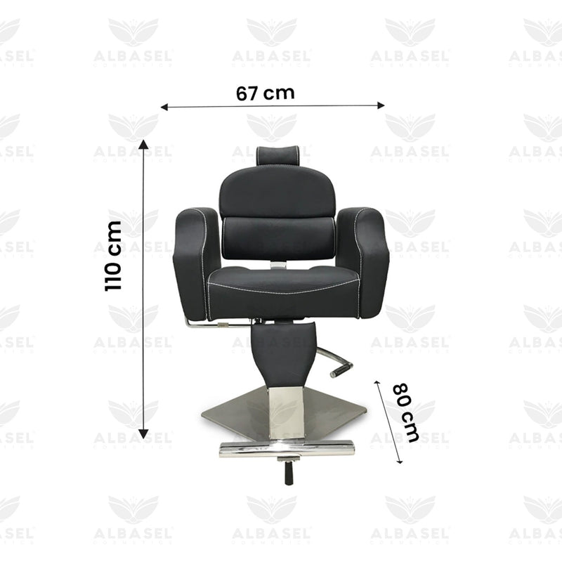 Ladies Salon Hair Cutting Black Chair - albasel cosmetics