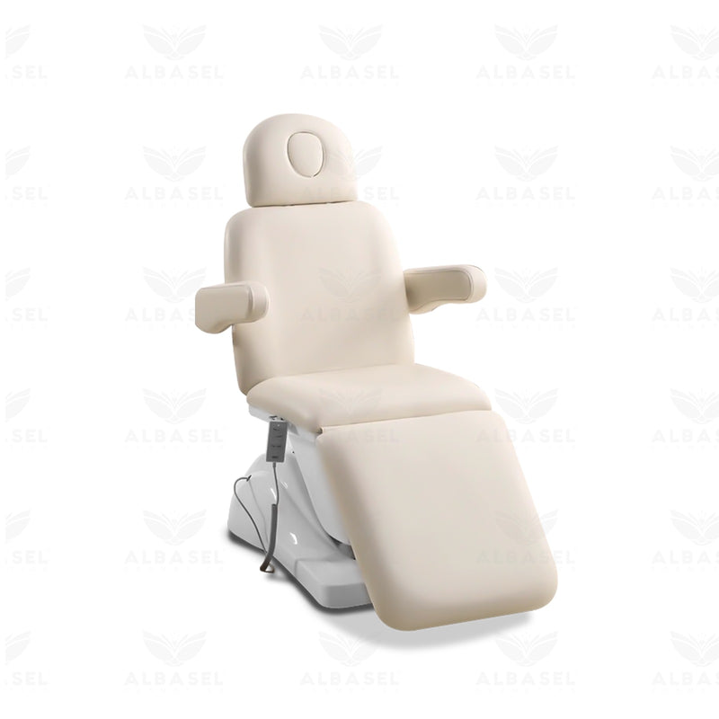 Luxury Multi Function Facial Treatment Chair/Bed - Off White - al basel cosmetics