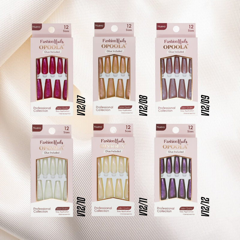 Opoola Glue Included Nail Tips - 12 sizes - nail tips - al basel cosmetics