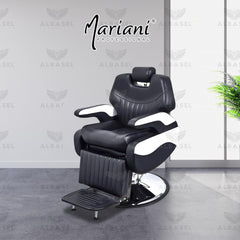 Professional Barber Gents Cutting Chair (Black & White) - al basel cosmetics