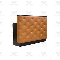 Reception Counter Light Brown for Office & Salon