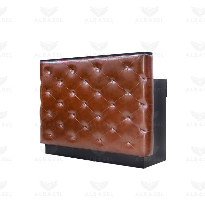 Reception Desk Shine brown High Quality