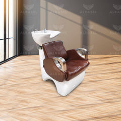 Salon Hair Washing Chair Shine Brown