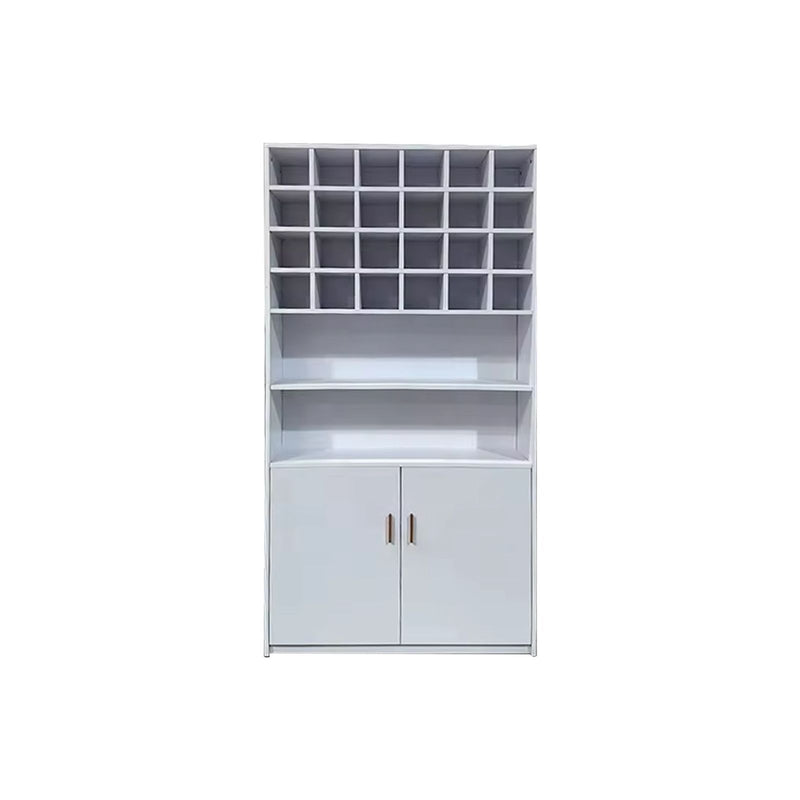Wooden Storage Wardrobe Cabinet White for Salon Spa - al basel cosmetics