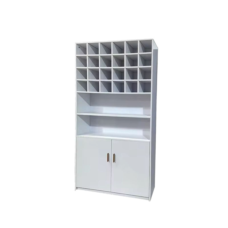 Wooden Storage Wardrobe Cabinet White for Salon Spa - al basel cosmetics