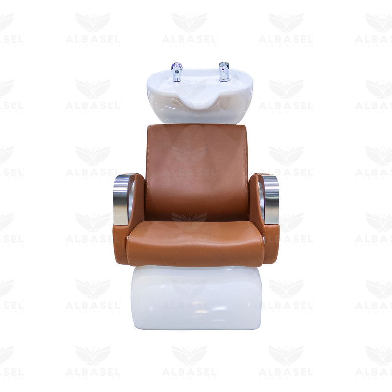 Salon Washing Shampoo Chair Light Brown