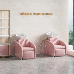 Luxury Salon Hair Washing Chair Pink