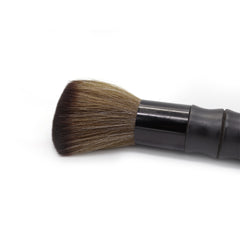 Wood brown Neck Duster Brush - albasel cosmetics