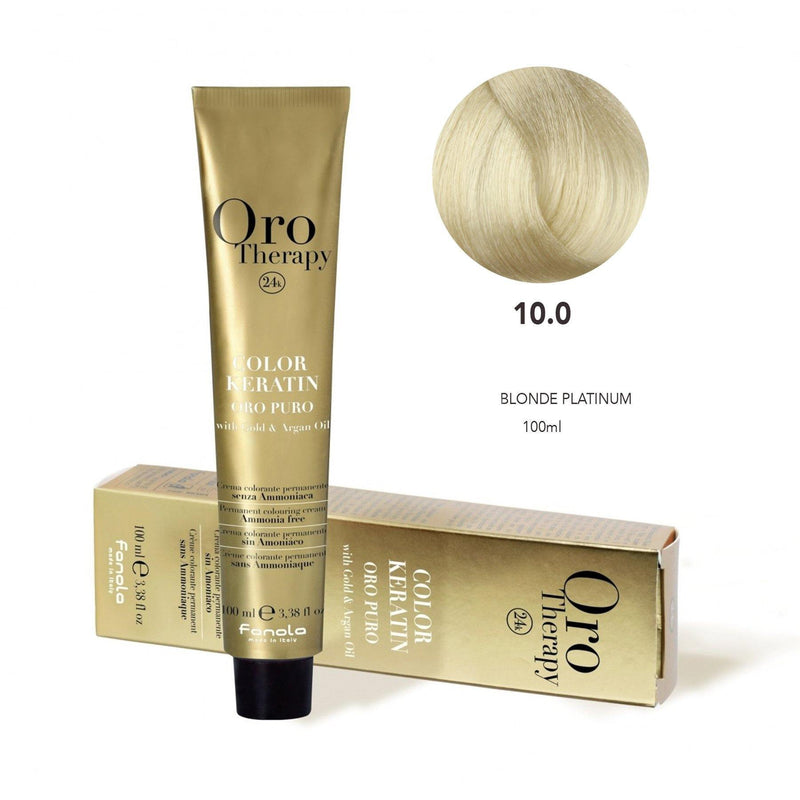 oro puro - oro therapy - Hair Coloring Cream 10.0 Blonde Platinum - fanola color - fanola uae - albasel cosmetics