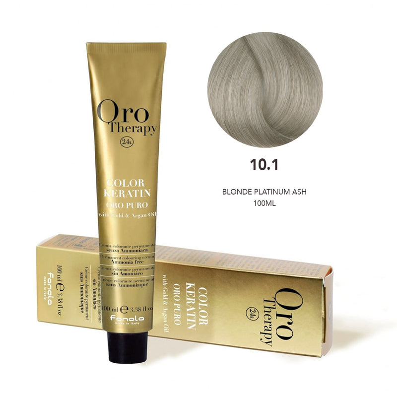 Fanola Oro Hair Color 10.1 Blonde Platinum Ash 100ml - fanola color - fanola uae – albasel cosmetics