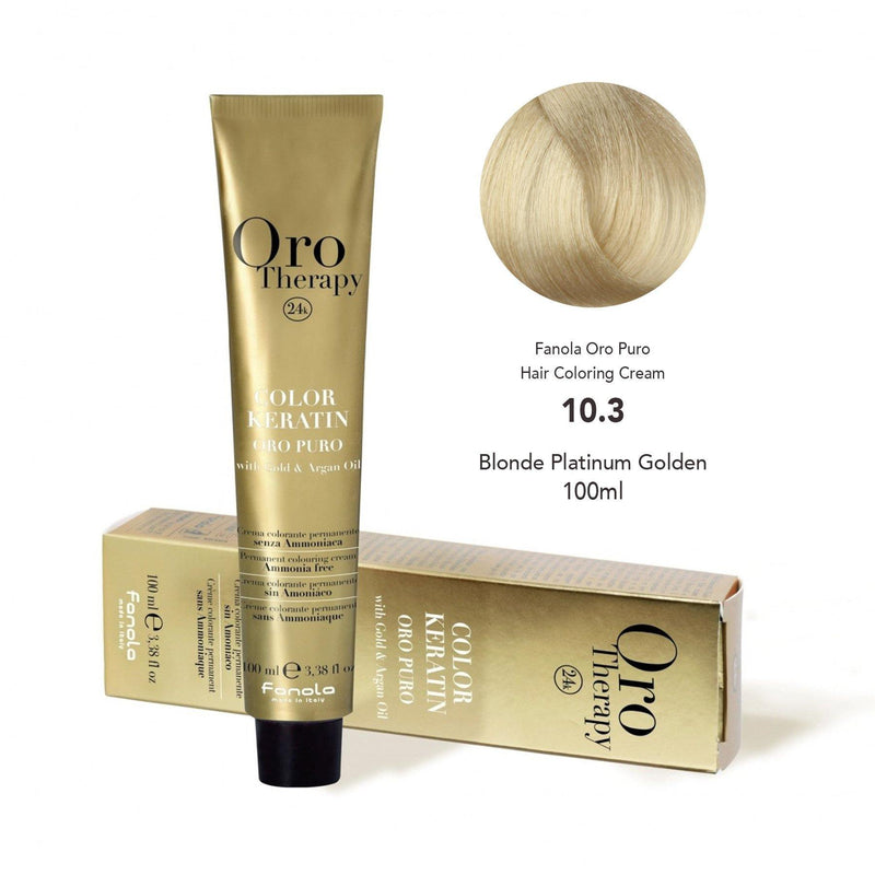 oro therapy - oro puro - Hair Coloring Cream 10.3 - fanola color - fanola uae - albasel cosmetics