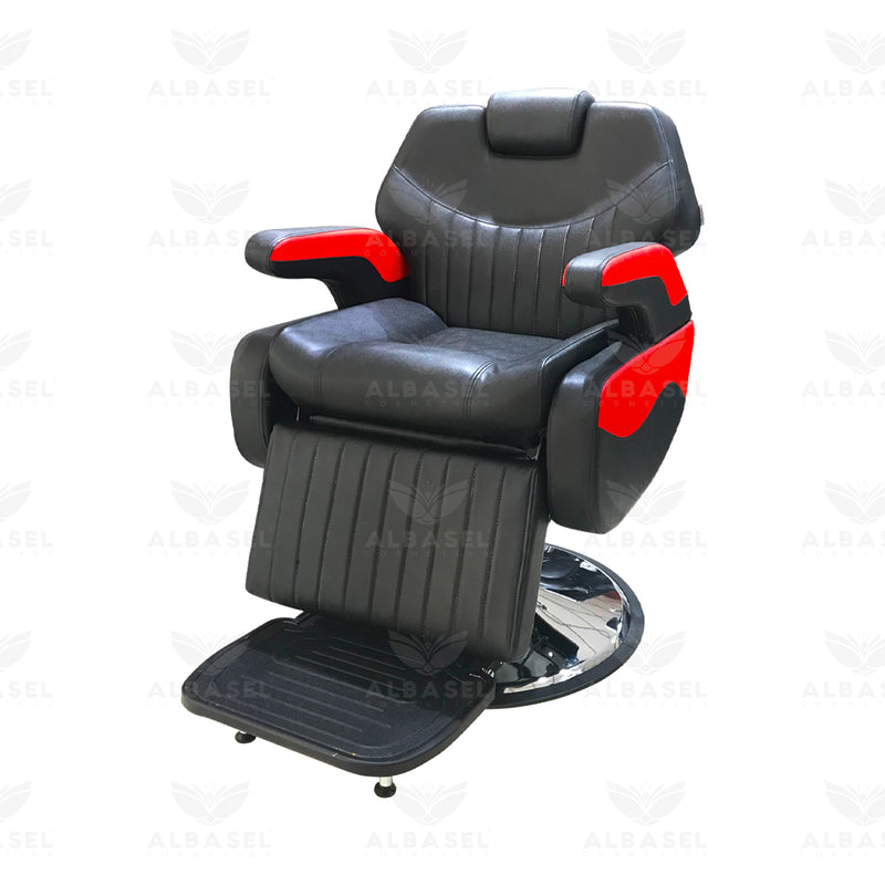 Professional Barber Gents Cutting Chair (Black & Red)