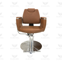 Ladies Hair Cutting Makeup Chair Brown