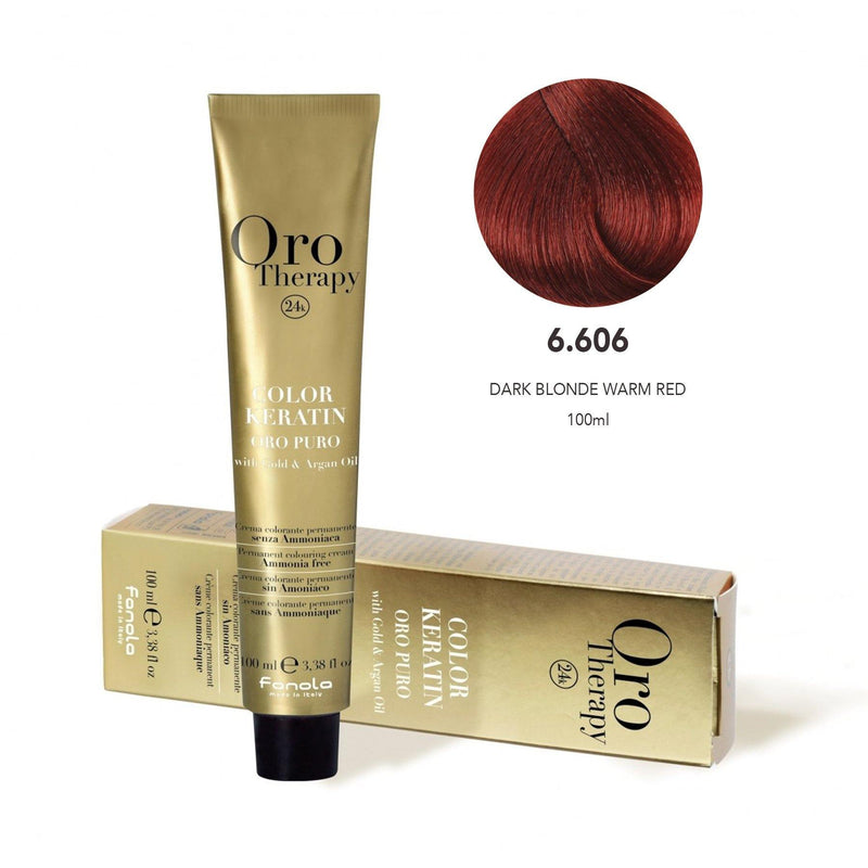 Oro Puro Hair Coloring Cream 6.606 - fanola color - fanola uae - albasel cosmetics