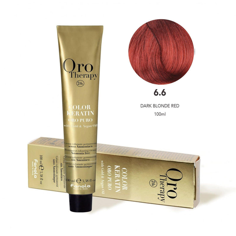 Oro Hair Coloring Cream 6.6 - fanola color - fanola uae - albasel cosmetics