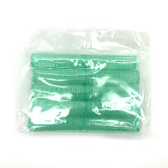 Plastic Self Grip Hair Rollers Green 10pcs