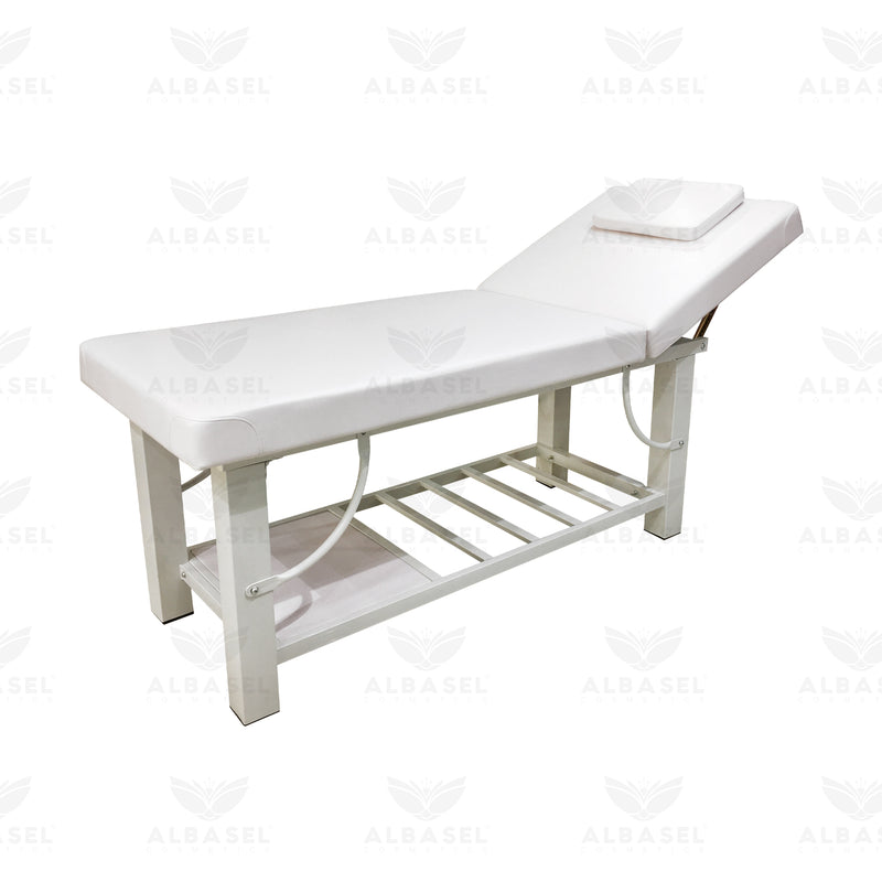 Spa Facial Massage Waxing Bed White - al basel cosmetics - massage bed