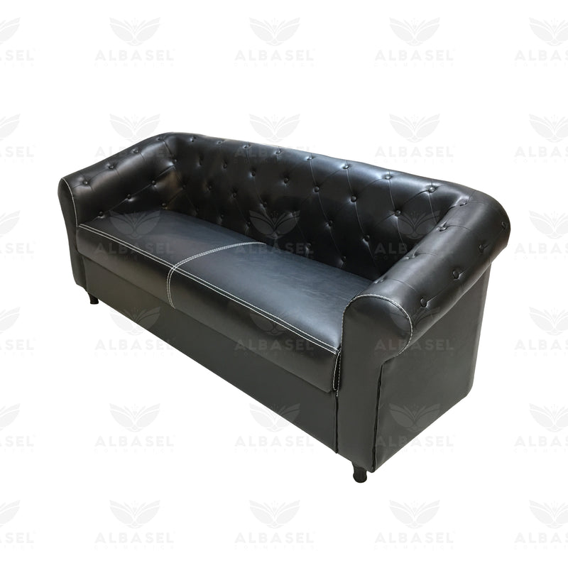 Salon Reception Waiting Sofa Black