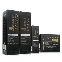 Caviar Charcoal Kit Keratin and Active Collagen 1x4 - Albasel cosmetics
