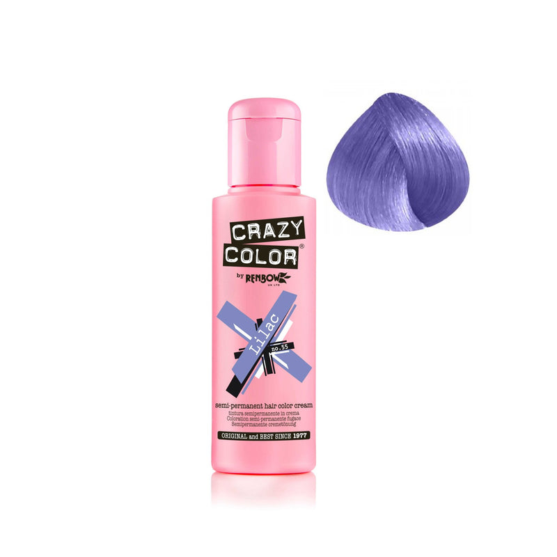 Crazy color Semi-Permanent lilac - 55 - Albasel cosmetics