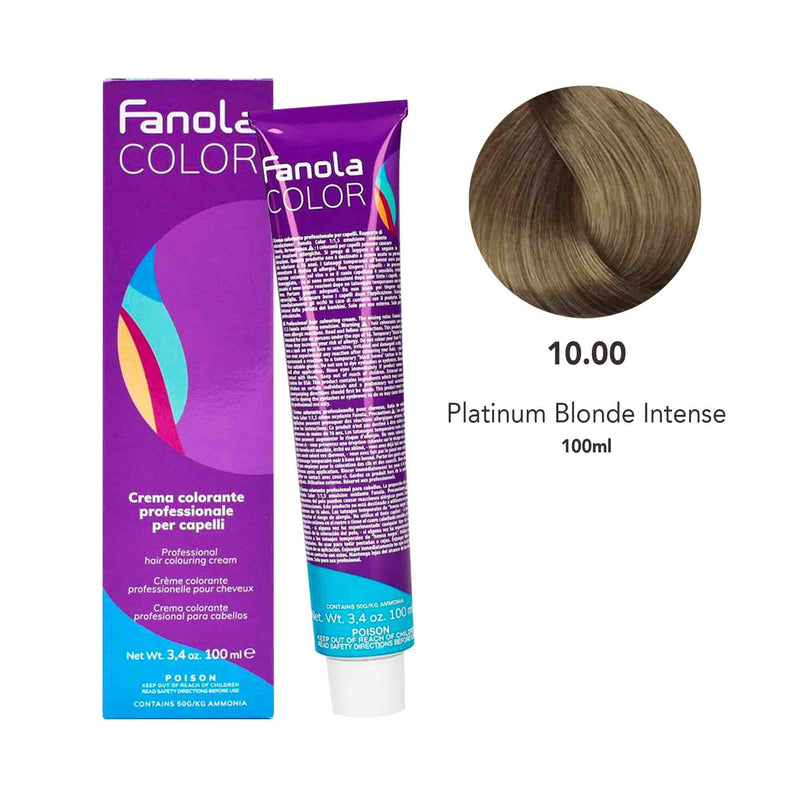 Fanola Hair Coloring Cream 10.00 Platinum Blonde Intense 100ml