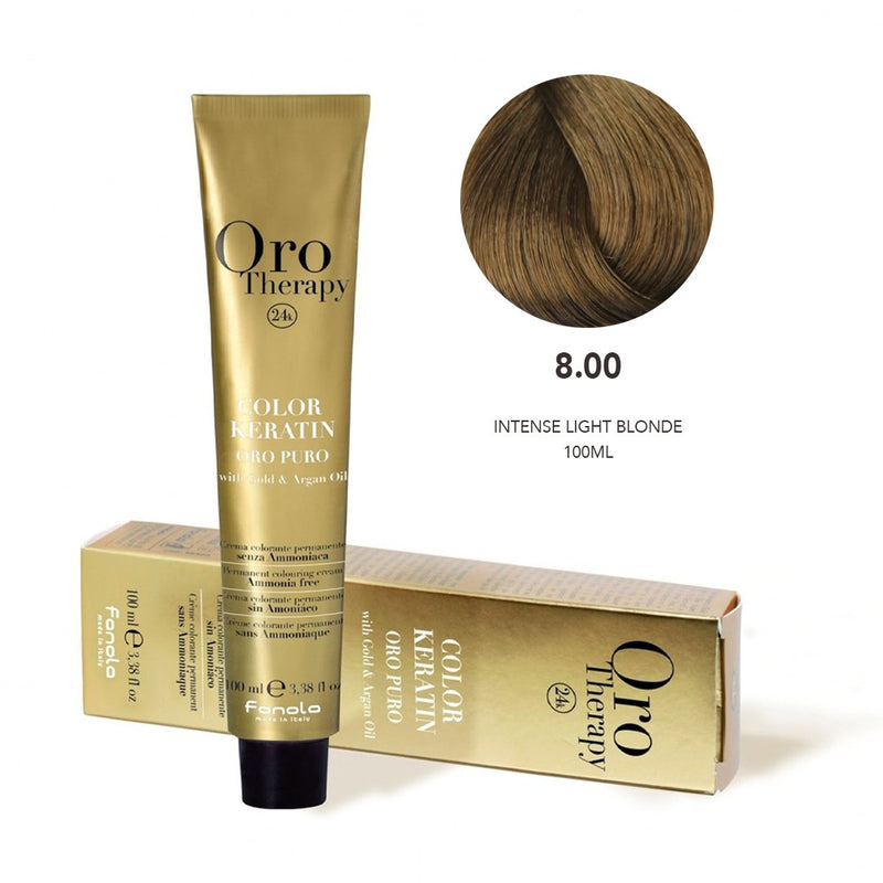 Fanola Oro Hair Color 8.00 Intense Light Blonde - fanola color - fanola uae - albasel cosmetics