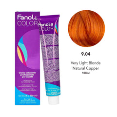 Fanola Color 9.04 Very Light Blonde Natural Copper 100ml - fanola hair color - fanola offer - al basel cosmetics