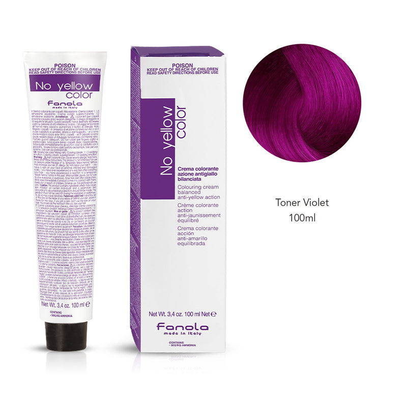 Fanola No Yellow Toner Violet Hair Color 100ml - Albasel cosmetics