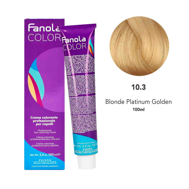Fanola Color 10.3 Blonde Platinum Golden 100ml - albasel cosmetics